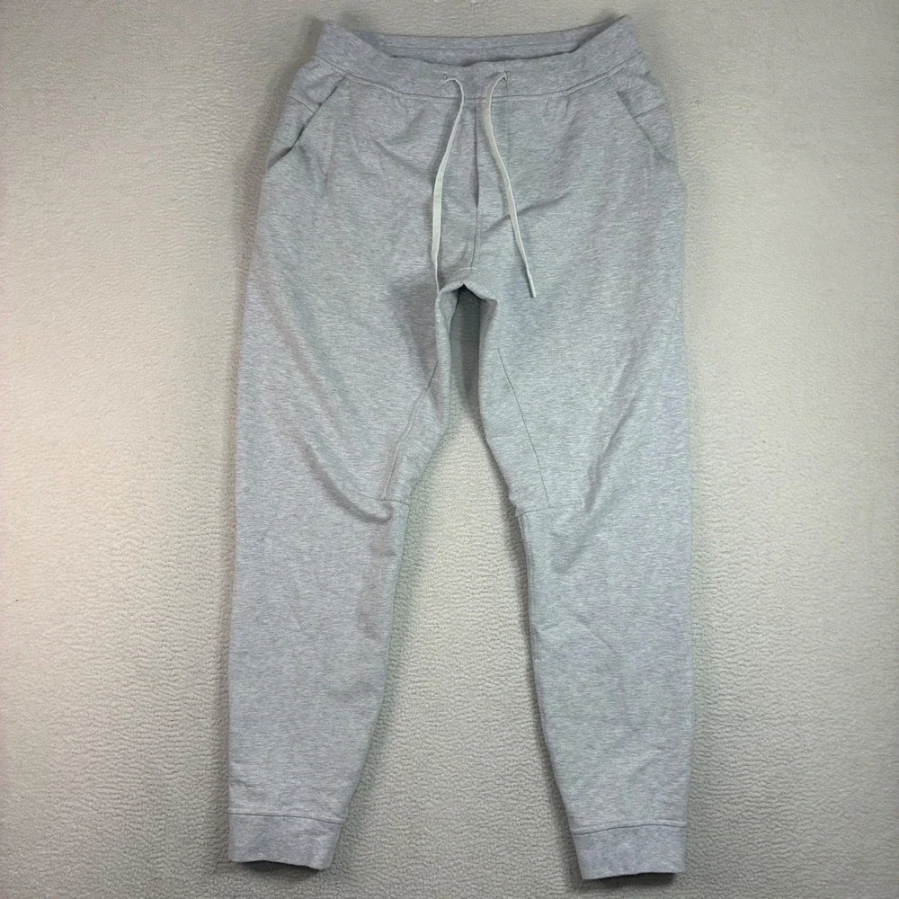 Lululemon City Sweat Joggers Men L Gray At Ease Stretch Sweatpant Casual LM5536S